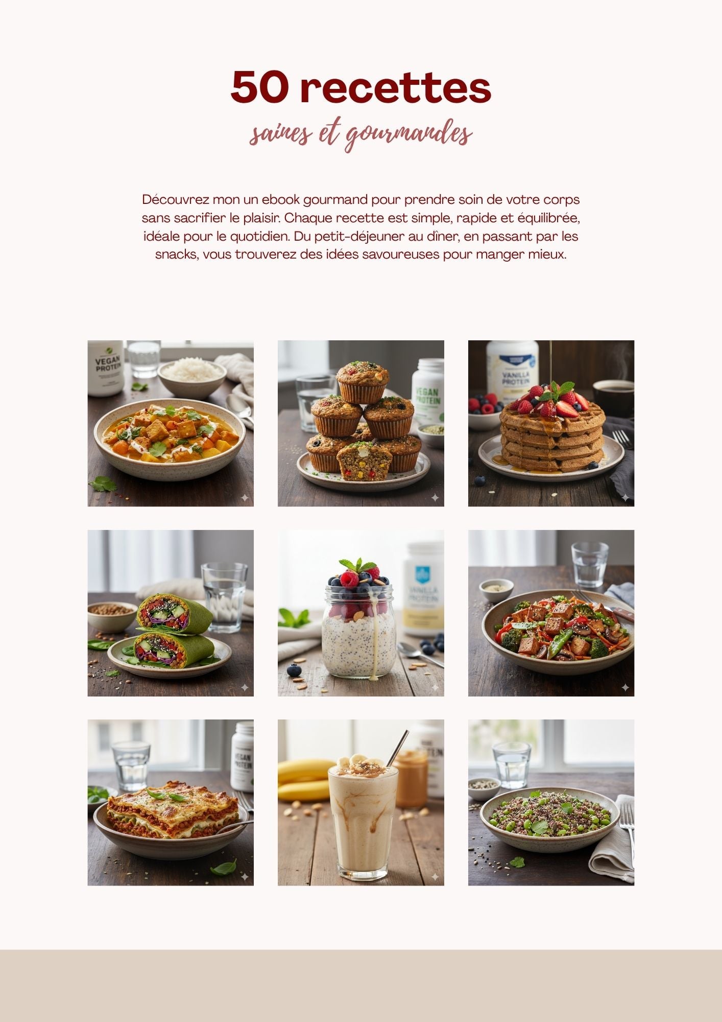 Manger protéiné. Manger végétal - 50 recettes