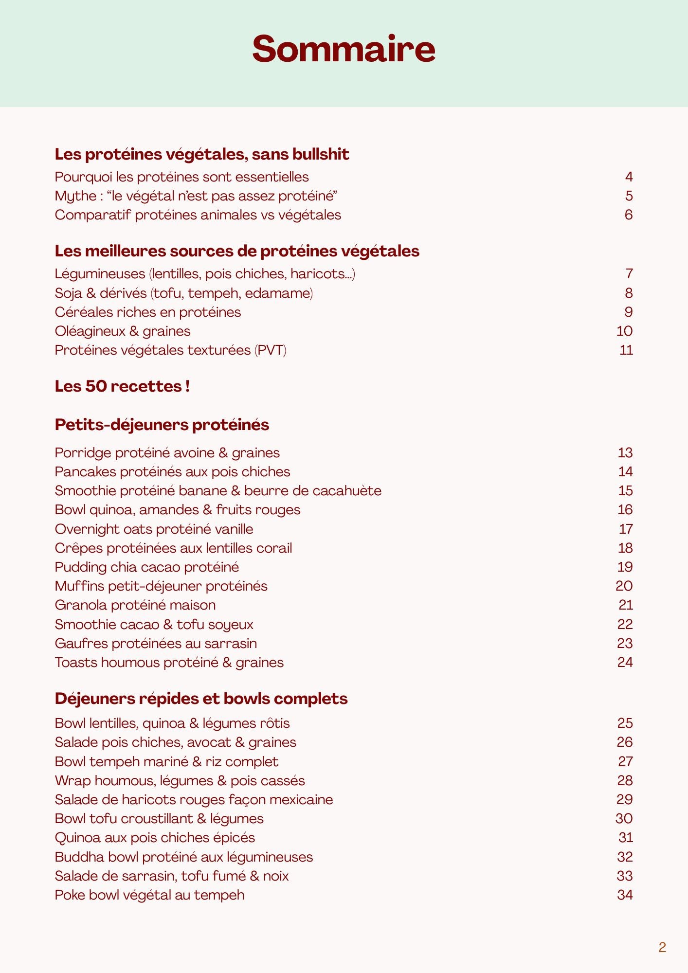 Manger protéiné. Manger végétal - 50 recettes