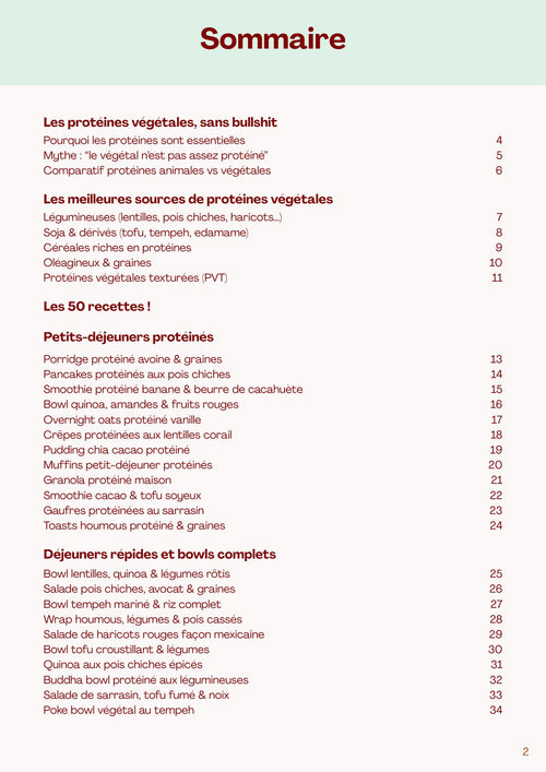 Manger protéiné. Manger végétal - 50 recettes